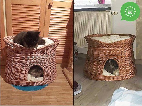 een - 2 Verdiepingen kattenbed - Kattenmand - Kattenbak - 50x40x73cm