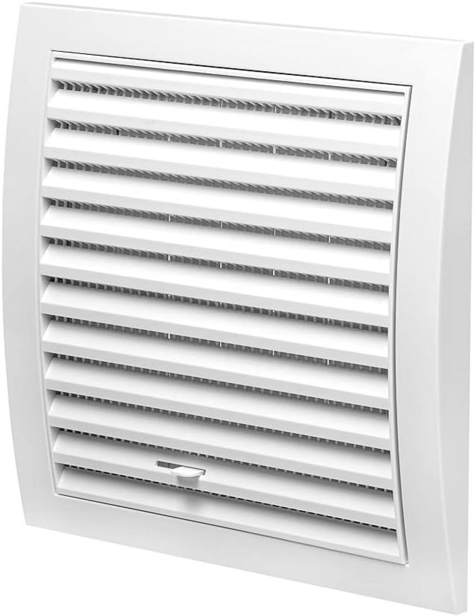 Handmatig Afsluitbaar Ventilatierooster met Insectenwering - 190mm x 190mm
