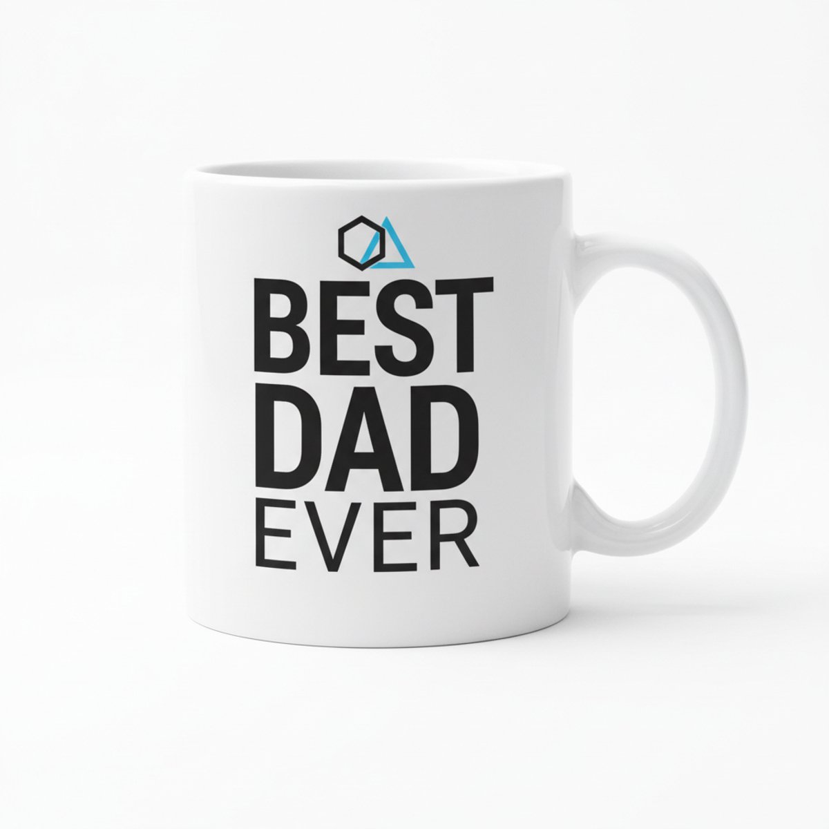 “Best Dad Ever” Mok 330 ml – Stoer Modern Ontwerp – Perfect Vaderdag, Verjaardag & Bedankcadeau voor Papa