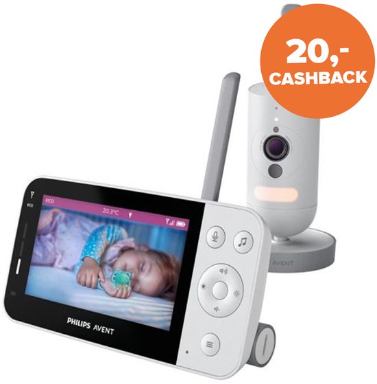 Philips Avent Babyfoon met Camera Silk White - €198,95