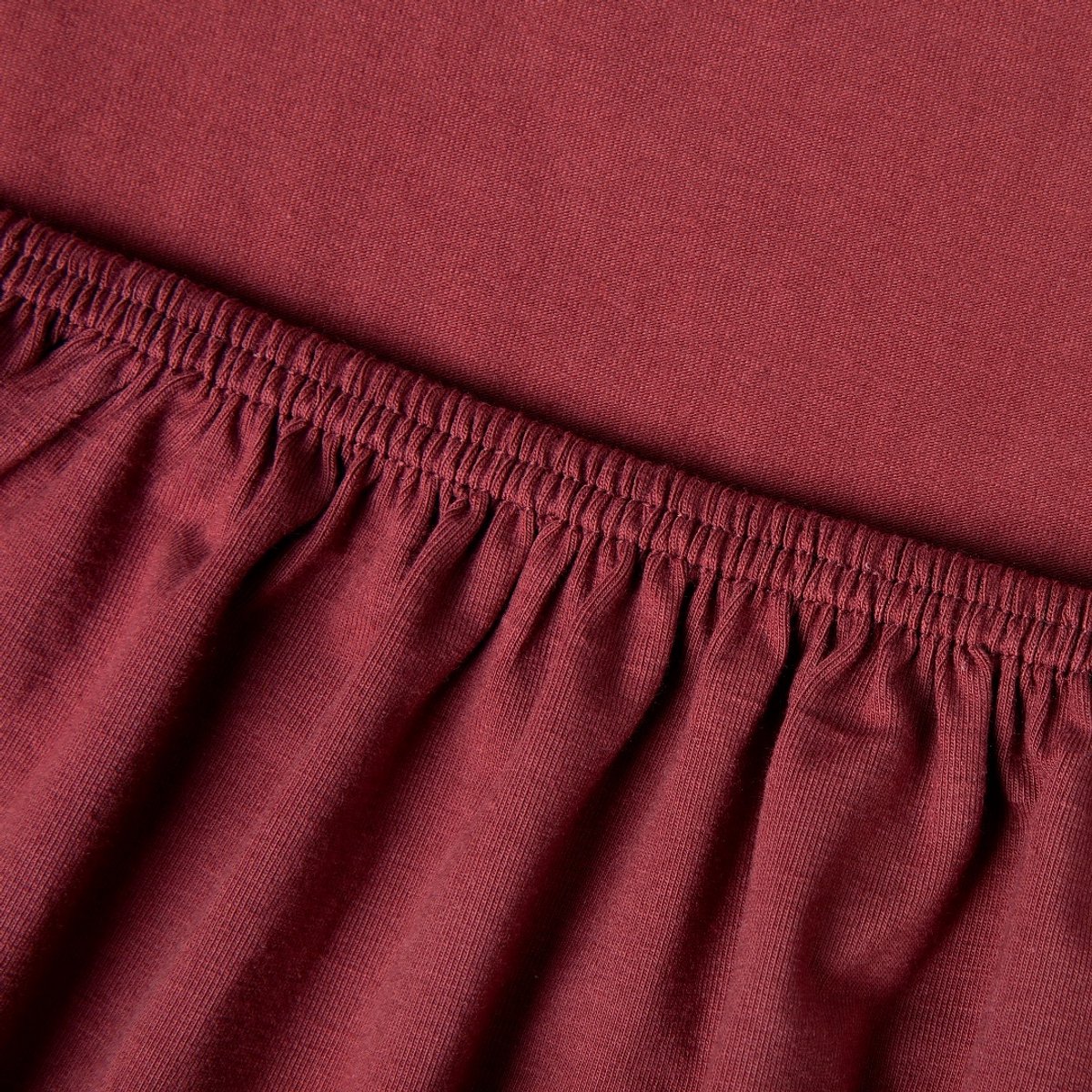 kayori Saiko Hoeslaken Premium Jersey - 140-160x200-220cm - Matrasdikte 35 cm - Biologisch Katoen - Rood