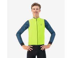 Rogelli Core Mouwloos Fietsjack Heren - Windstopper - Windvest Wielrennen - Fluor - Maat L