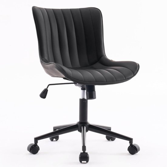 COSTWAY Ergonomische Bureaustoel Met Inklapbare Armleuningen Bureaustoel Met Gemiddelde Rugleuning En Kantelfunctie In Hoogte Verstelbare Draaistoel Computerstoel Belastbaar Tot 160 Kg Zwart COSTWAY Ergonomische Bureaustoel Met Inklapbare Armleuningen Bureaustoel Met Gemiddelde Rugleuning En Kantelfunctie In Hoogte Verstelbare Draaistoel Computerstoel Belastbaar Tot 160 Kg Zwart