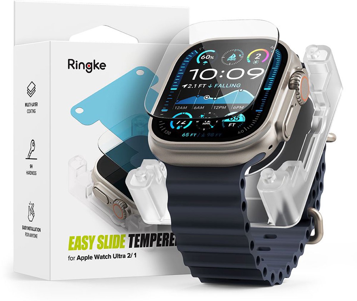 Ringke Gehard Glas Gemakkelijk Schuiven Voor Apple Watch Ultra 49 Mm Beveiliging