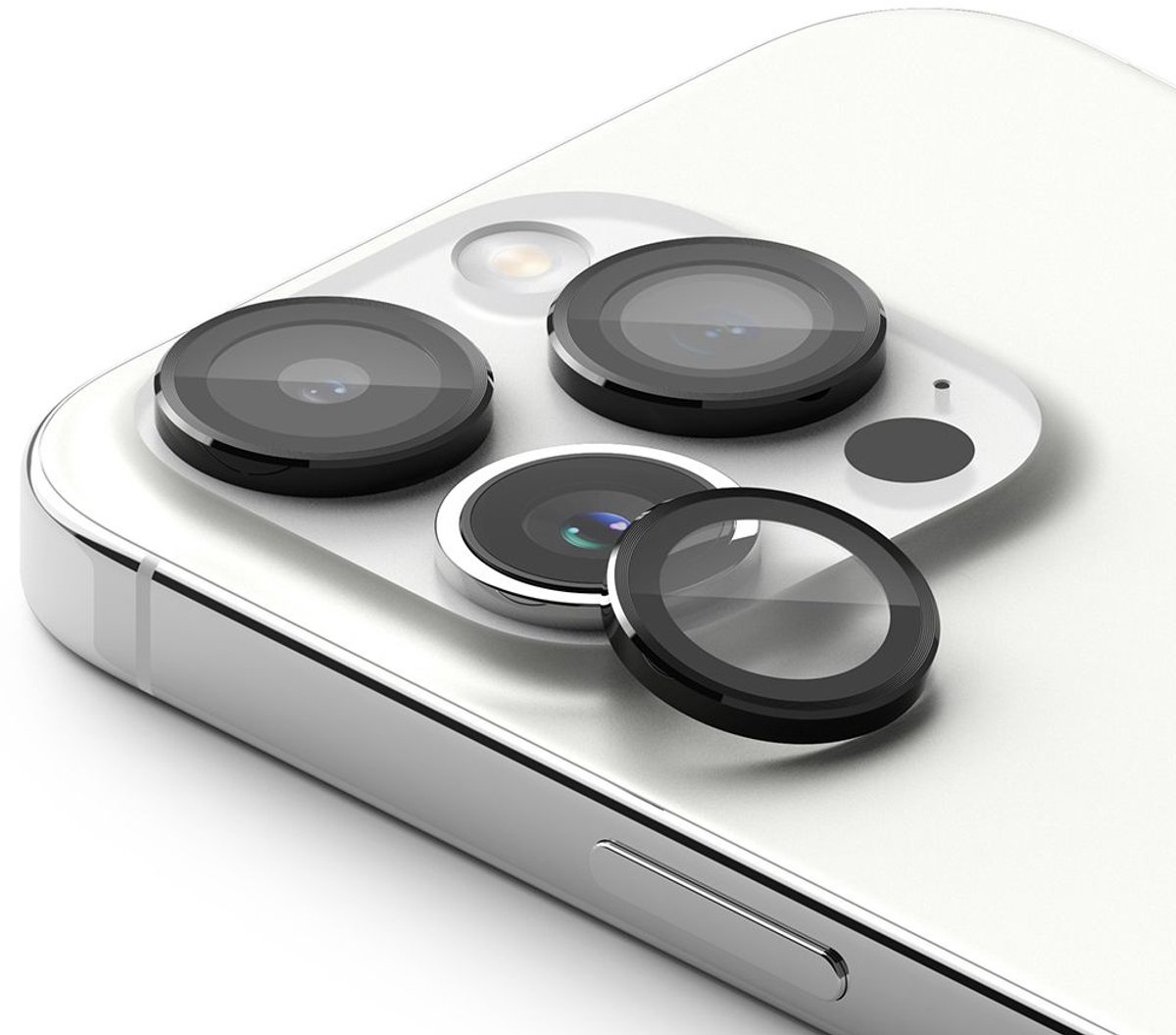 Ringke Frame Glass Geschikt voor Apple iPhone 15 Pro Max - Camera Protector Tempered Glass