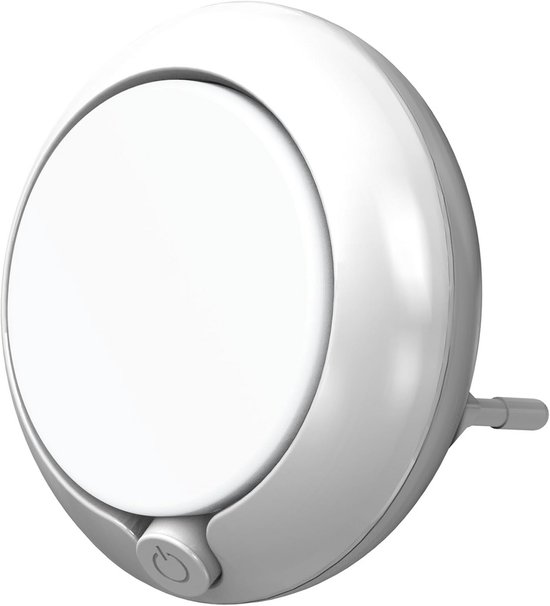 Ronde Nachtlamp met Sensor - LED Techniek, 3000K Warm Wit Licht, Stopcontact Montage — afbeelding 3