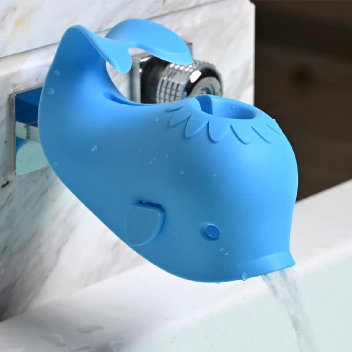 1 stuk - Afdekking voor stopgat - Afdekking voor baduitloop - Siliconen - Badbeveiliging - Waterdichte kraanafdekking - Blauw