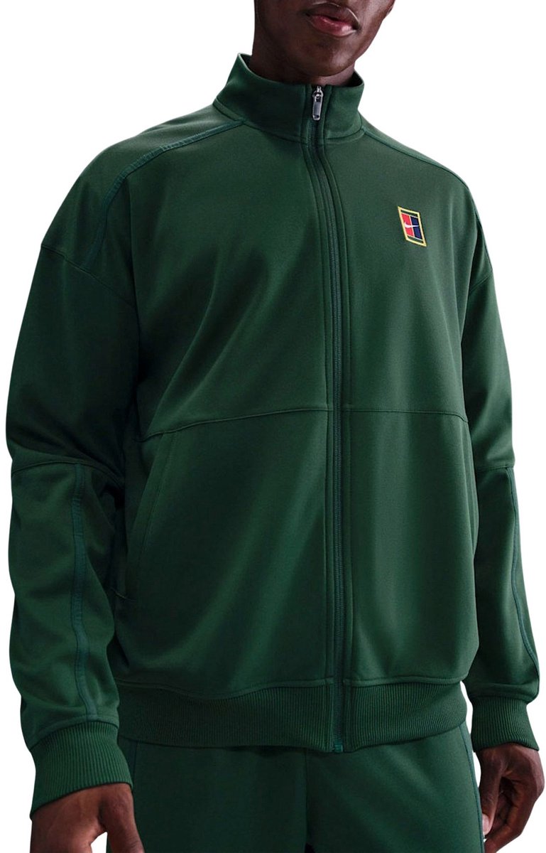 Nike Court Heritage Trainingsjack Heren Donkergroen