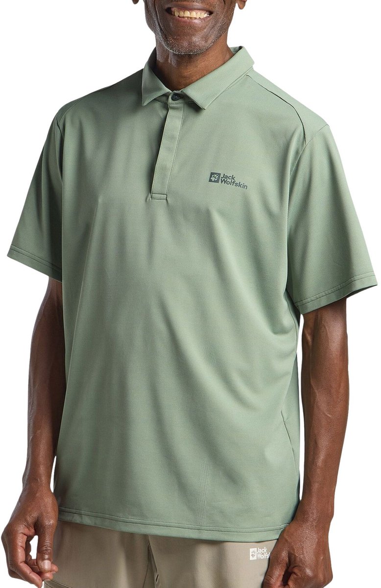 Jack Wolfskin Delgani Polo Men Polo Heren Groen