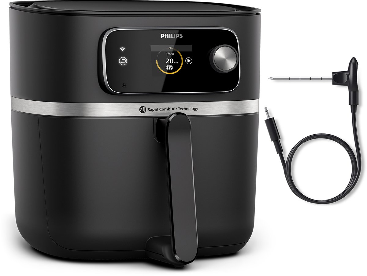 Philips 7000 Series Airfryer - Combi XXL Connected - HD9880/90 - Rapid CombiAir - 8.3L - Tot 6 personen - Met Voedselthermometer — afbeelding 2