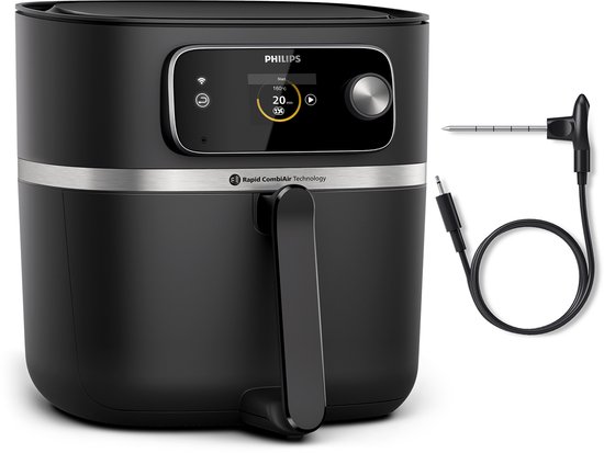 Philips Airfryer Combi Connected 7000 Series - HD9880/90 - 8,3 litres (XXL) - Friteuse à air chaud - Rapid Combi Air - Quickclean