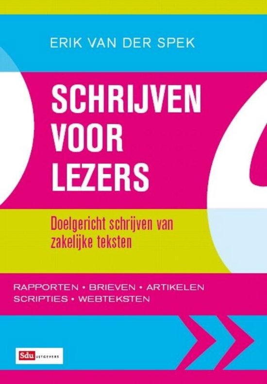Schrijven voor lezers - cover