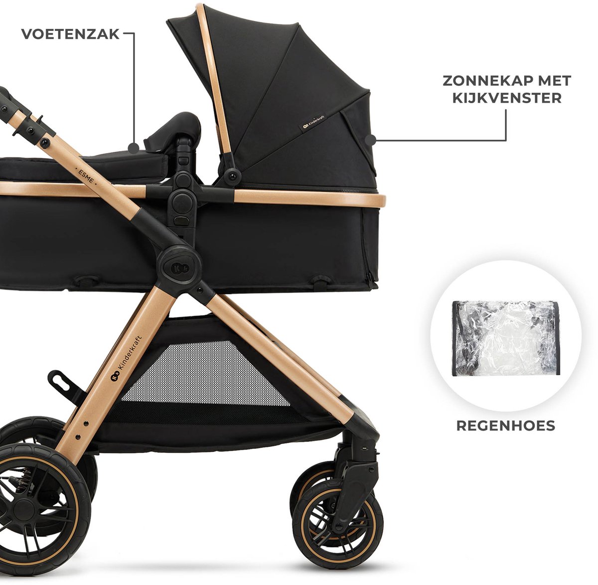 Kinderkraft ESME PRO 3-in-1 Kinderwagen (EAN: ...9351) - afbeelding 3