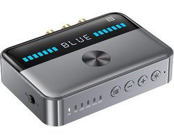longziming -Bluetooth 5.3 Audio Adapter met RX/TX Functie – Draadloze Zender en Ontvanger – Lange Batterijduur – Inclusief 3,5mm en RCA Kabels