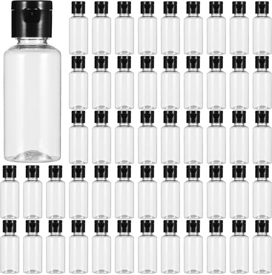 IMPERATORIS® Reisflesjes Set - Navulbare Flesjes - Voor Shampoo en Lotion - Kunststof - Set van 100 - 30 ml - Transparant van imperatoris — afbeelding 2
