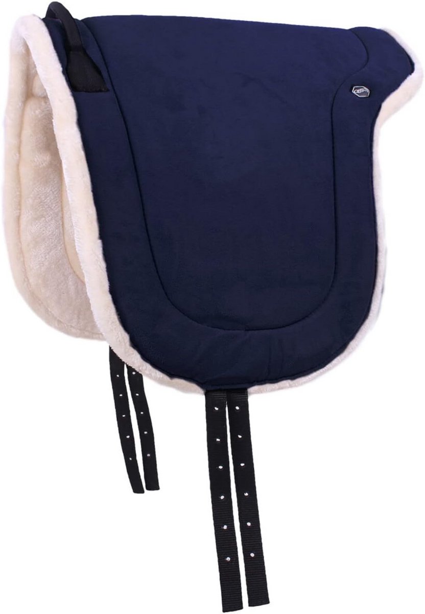 Comfortabel Blauw Baarmoedervoetkussen met Kunstbont en Handvat