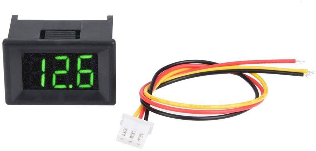 Digitale Voltmeters 0-100V met LED-display en Waterdichte Behuizing