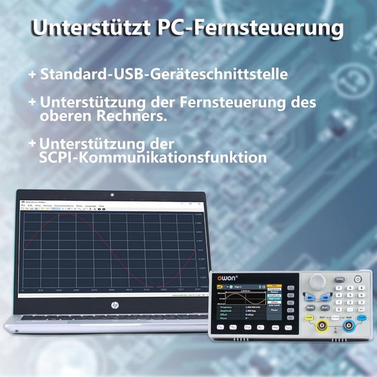 Golfvormgenerator 70MHz 2-kanaals met 300MS/s Bemonsteringsnelheid van Merkloos — afbeelding 4