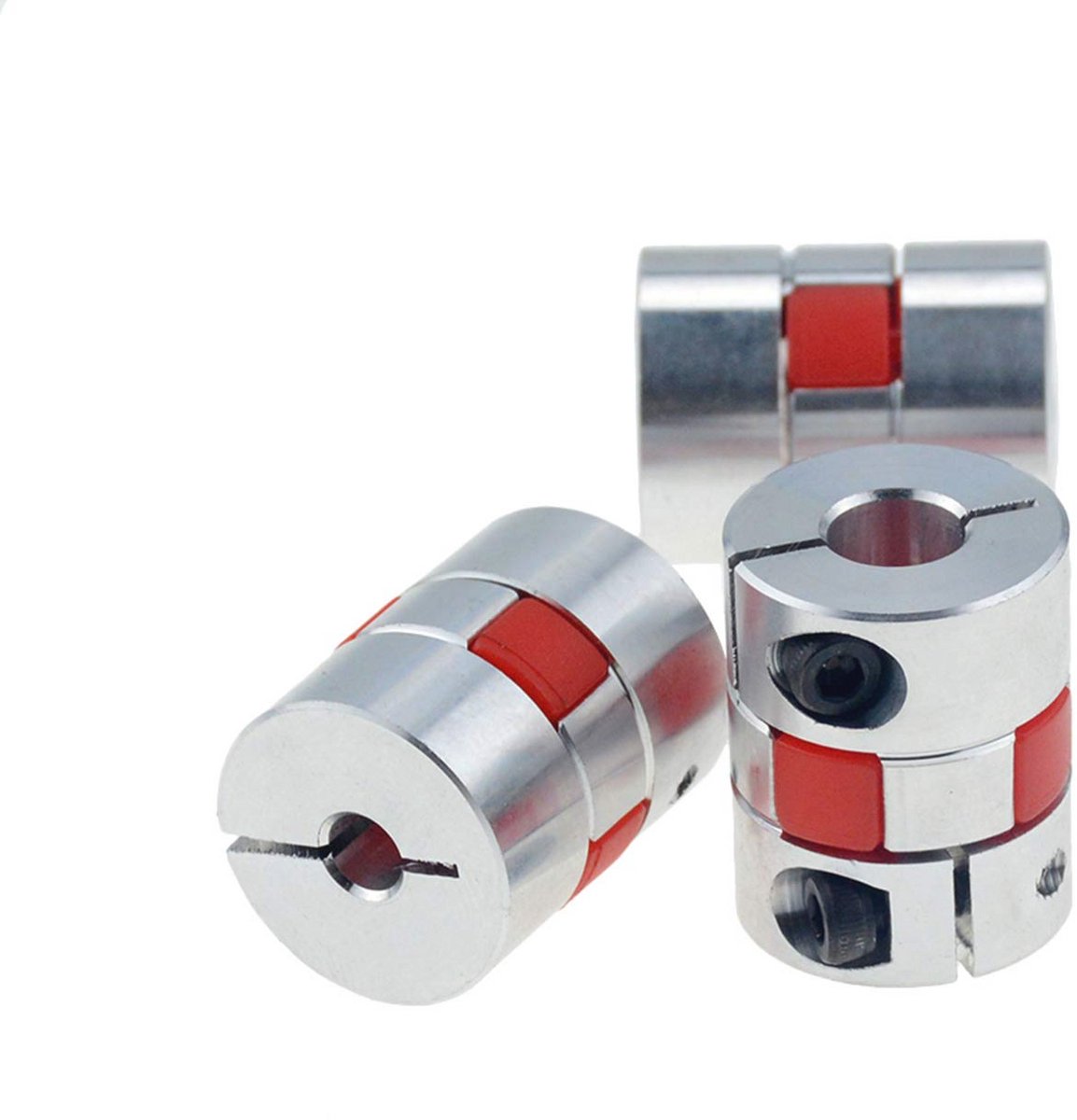Flexibele askoppeling voor CNC stappenmotoren en 3D printen – D30-L35 met boorgrootte 5-16 mm