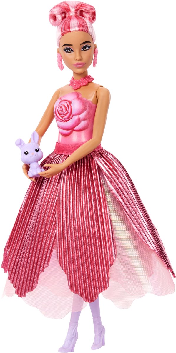 Barbie Petal Pop Geparfumeerde Modepop - Roze Jurk van Merkloos — afbeelding 3
