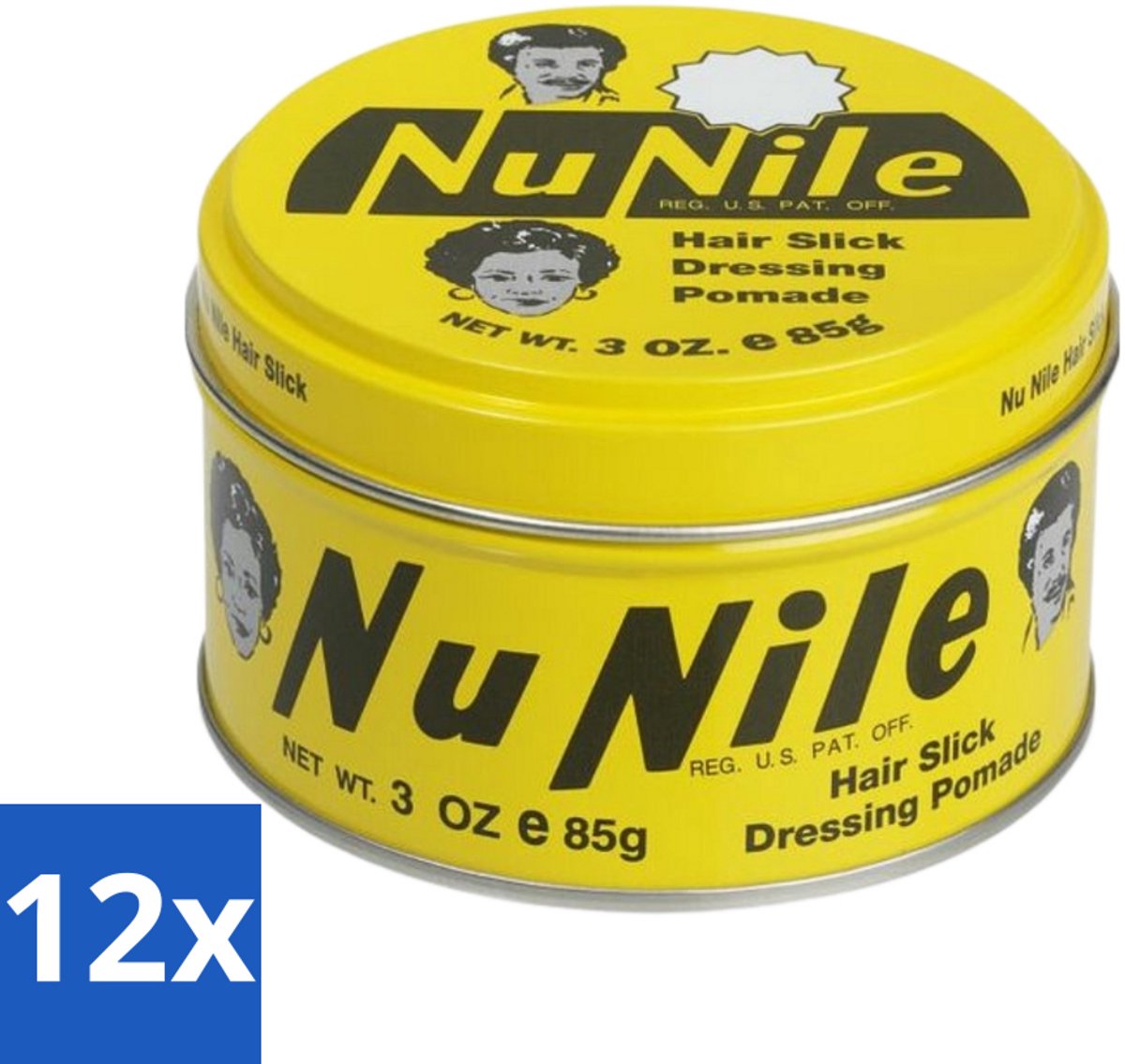 12 x Murray's - Nu Nile - Pomade - Strakke Slick Look - Medium Hold - 85 ml - Slick Look - Pomade - Hair Styling - Hair Control - Medium Hold