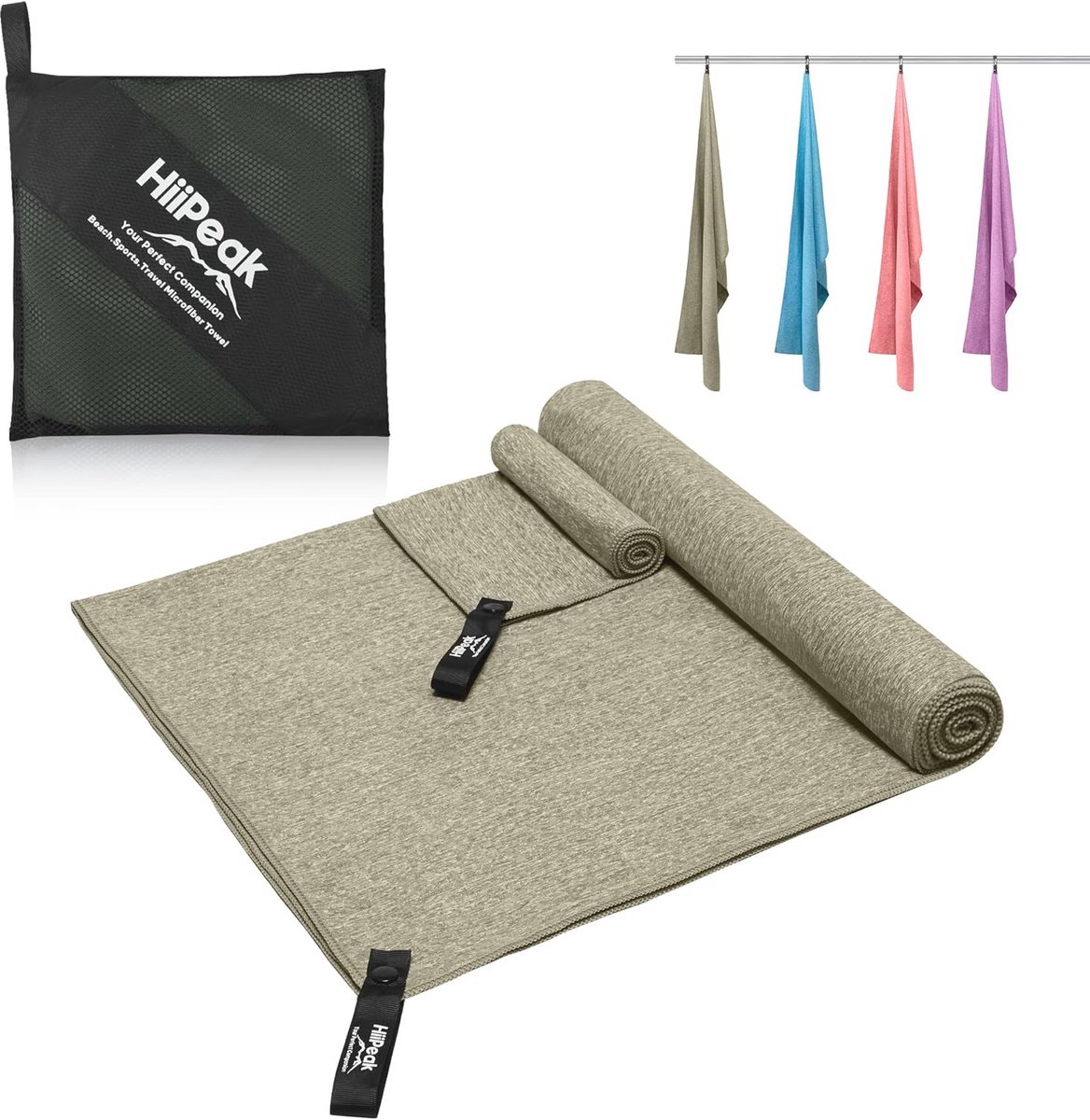 Microvezel Sneldrogende Sporthanddoek 160x80cm voor Dames en Heren - Ideaal voor Bad, Reizen, Bodybuilding en Zwembad