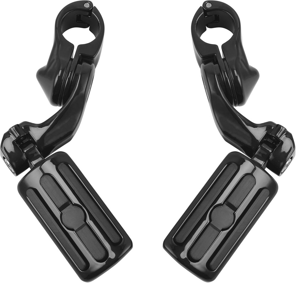 Zwarte 1.25" 3.2 cm Verstelbare Voetsteunen voor Motoren