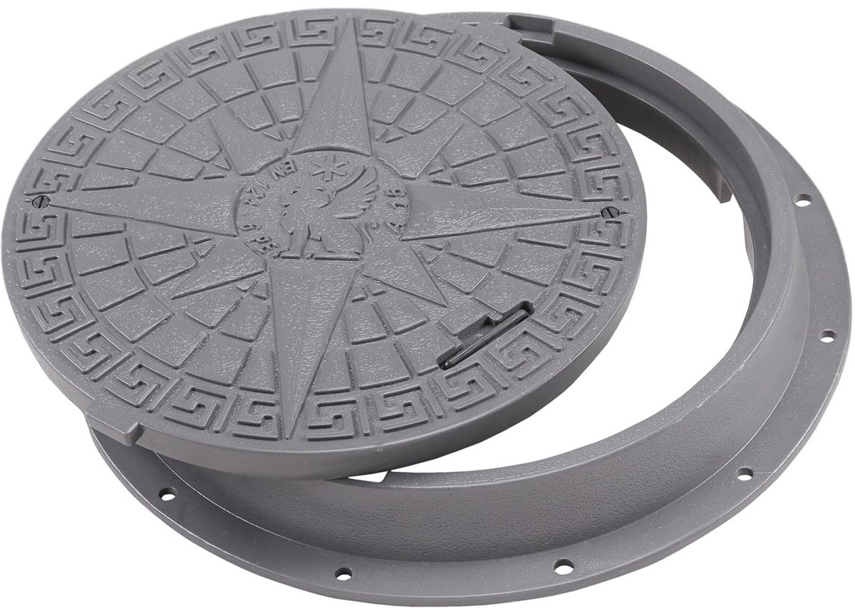 Ronde kunststof putdeksel DN600/800 - Ø 800mm, 5 ton draagvermogen, hitte- en vorstbestendig