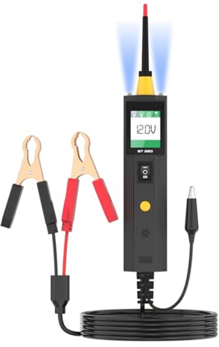 Auto Circuittester 12V 24V voor Elektrische Systemen met Zoemerfunctie en TFT-display