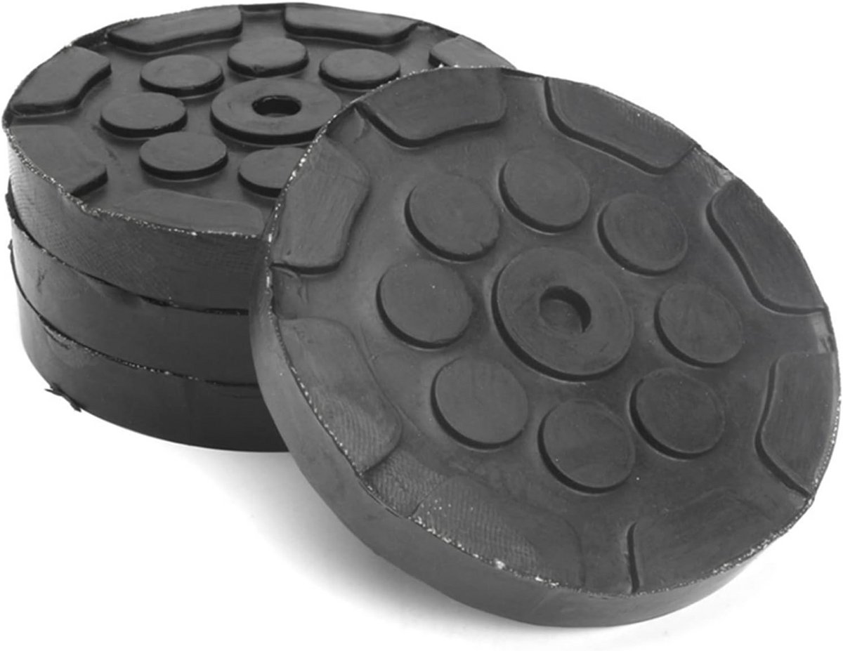4 Stuks Heavy Duty Auto Jacking Lift Pads - Ronde Rubberen Arm Pads voor Auto Lift