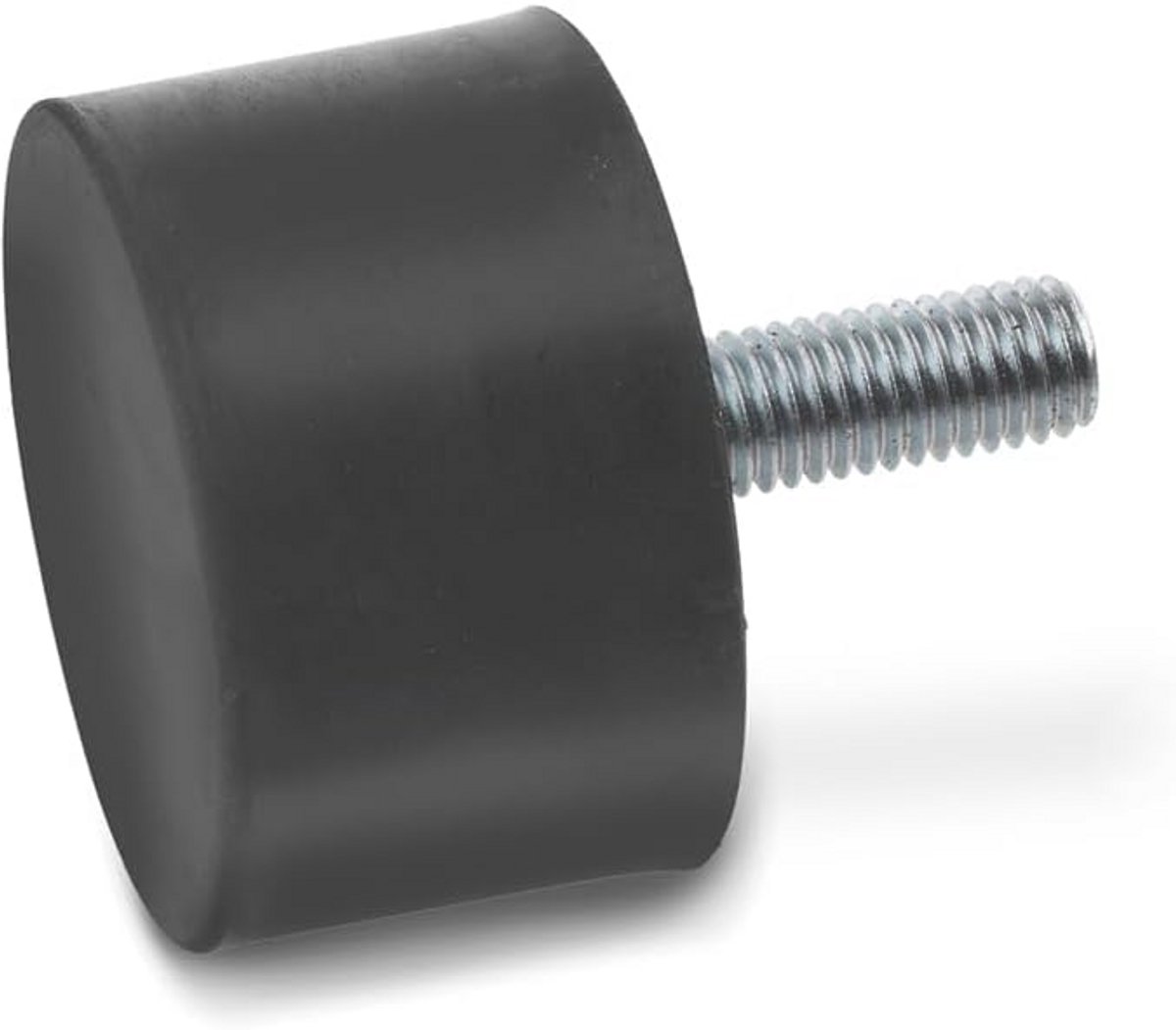 Aanslagbuffer 20 stuks - Rubberen eindbuffers voor transportwagens - Zwart