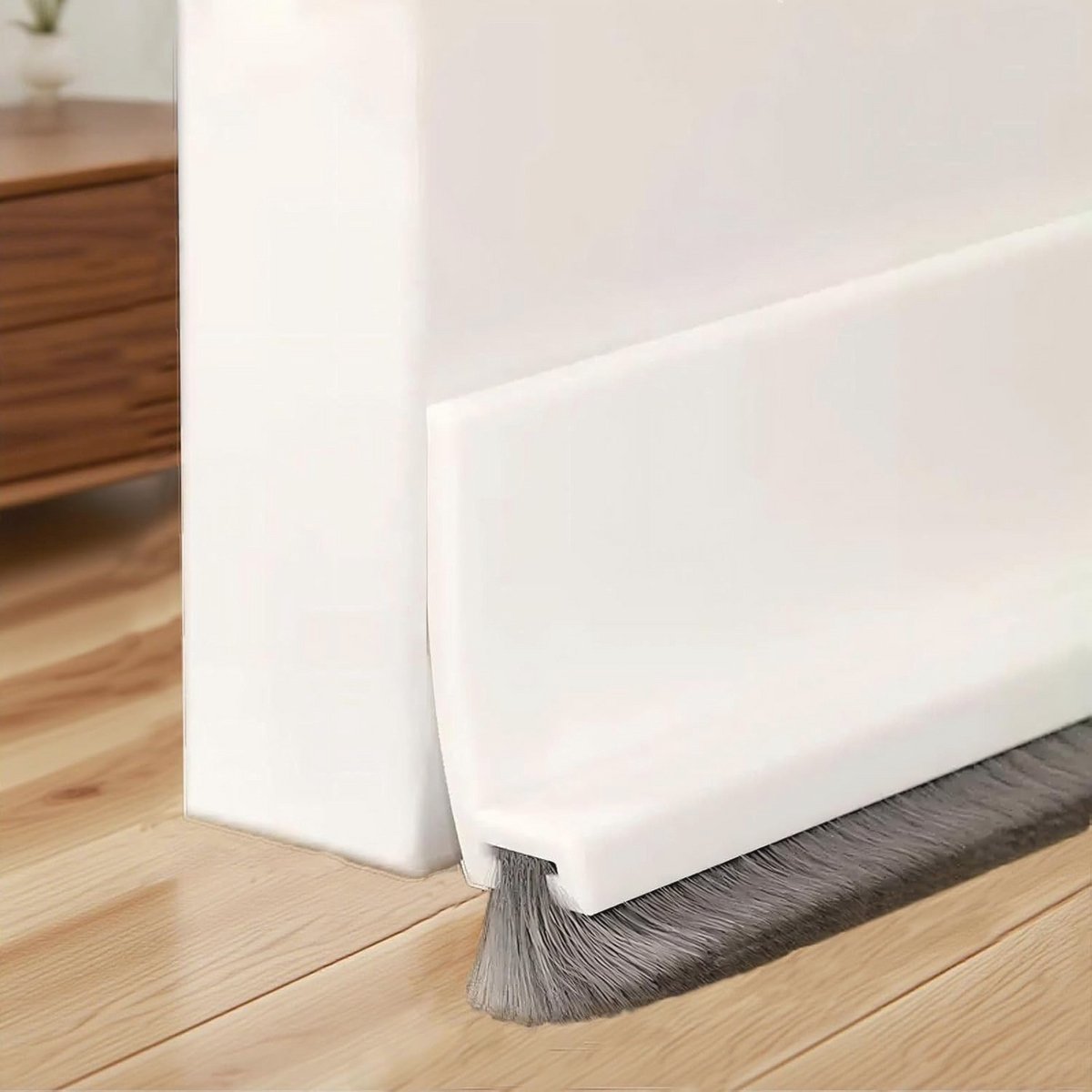 Deurafdichting met zelfklevende borstel - 100 cm - Tochtstopper voor optimale isolatie