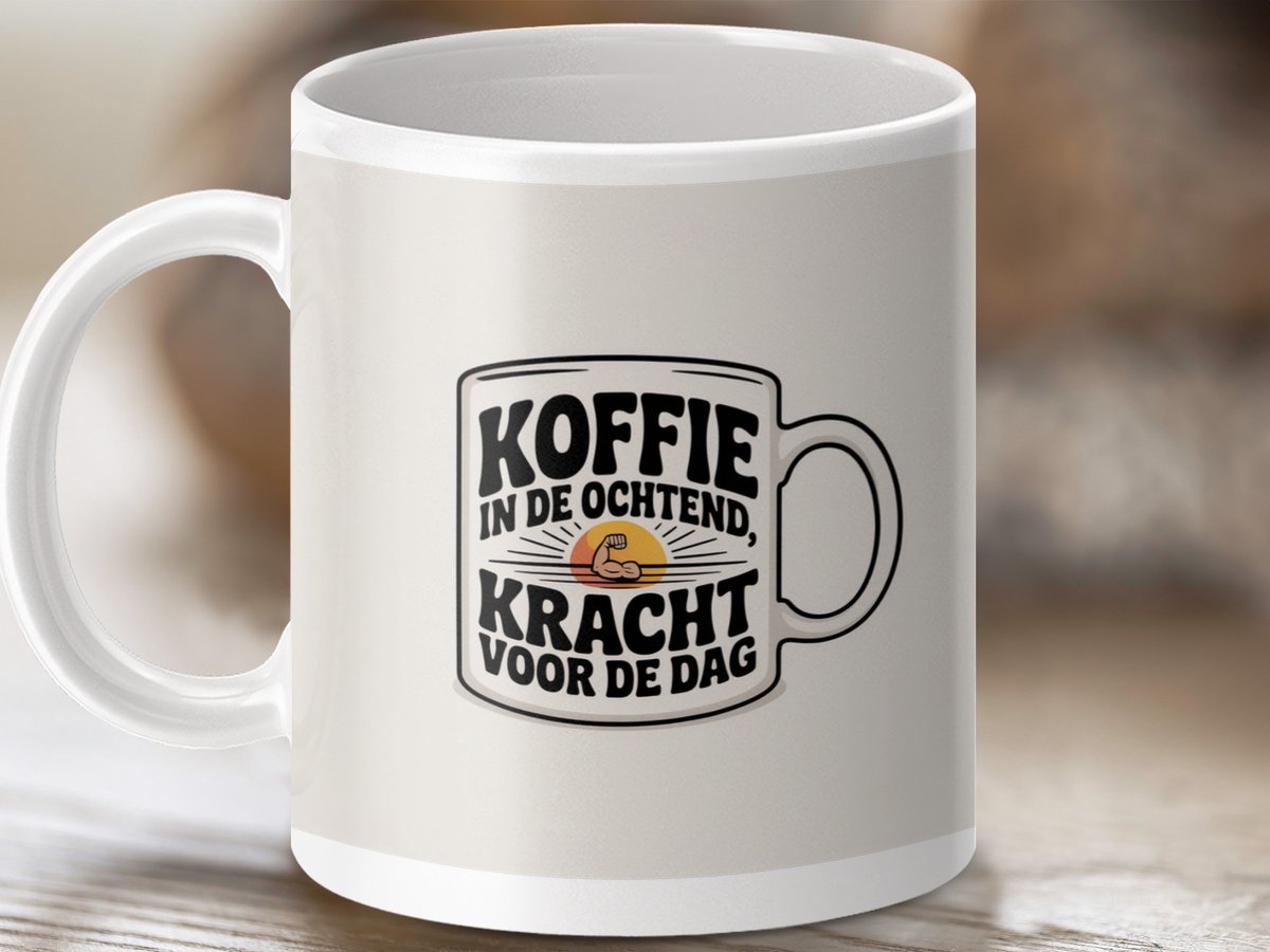 Mok Koffie in de Ochtend Kracht, Koffie Mok, Koffie Cadeau, Ochtend Mok, Kracht voor de Dag Mok, Cadeau voor haar, Cadeau voor hem