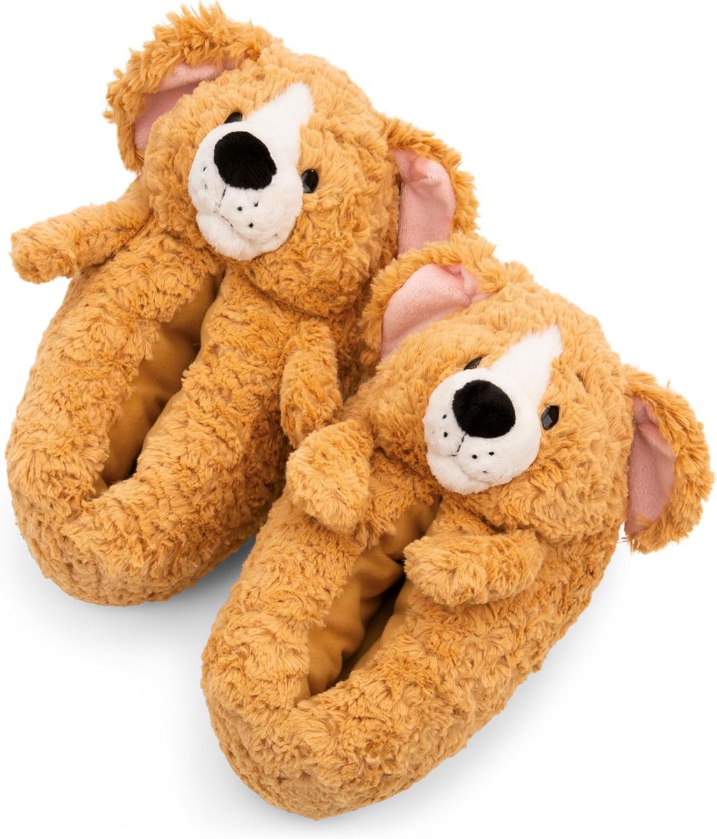 Warme Hond Huis Pantoffels Bruin - Antislip Sloffen Maat 40-43