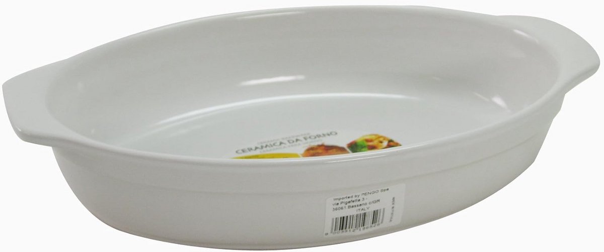 Ovale Ovenschaal van Keramiek - 30x18x5.5 cm - Geschikt voor Oven en Buffet