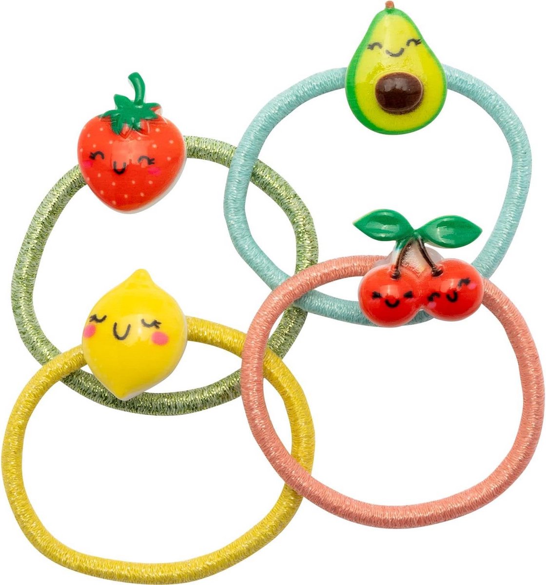 Set van 4 Glitter Haaraccessoires met Figuurtjes - Cadeauset voor Meisjes