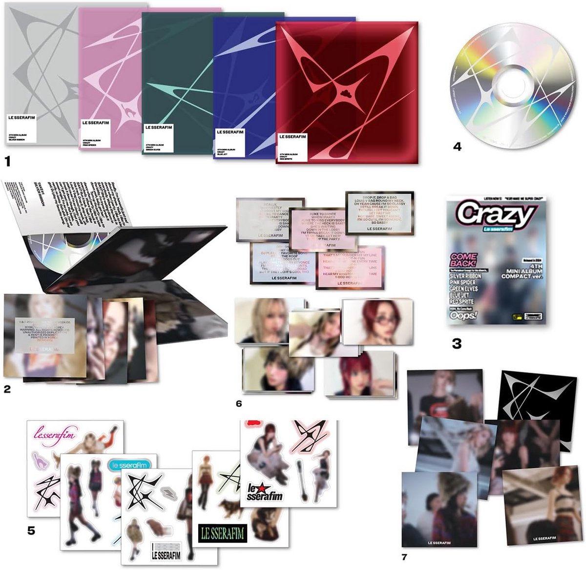 K-Pop Mini Album "CRAZY" COMPACT Versie - Inclusief CD, Fotokaart en Extras