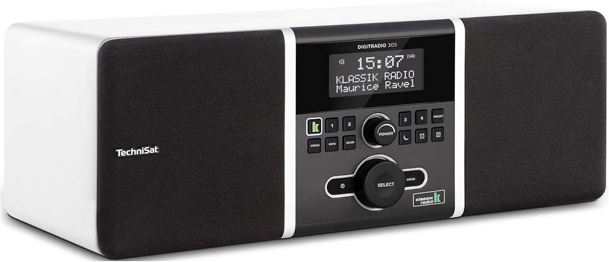 Digitale DAB+ en FM Radio met Houten Behuizing en Klassiek Zenderknop