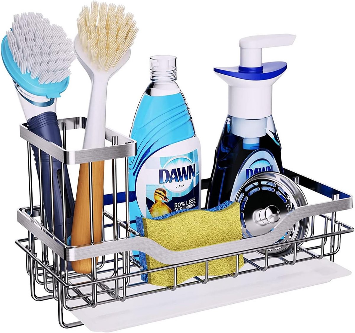 Keuken Organizer voor Spons en Afwasborstel met Afdruipbak