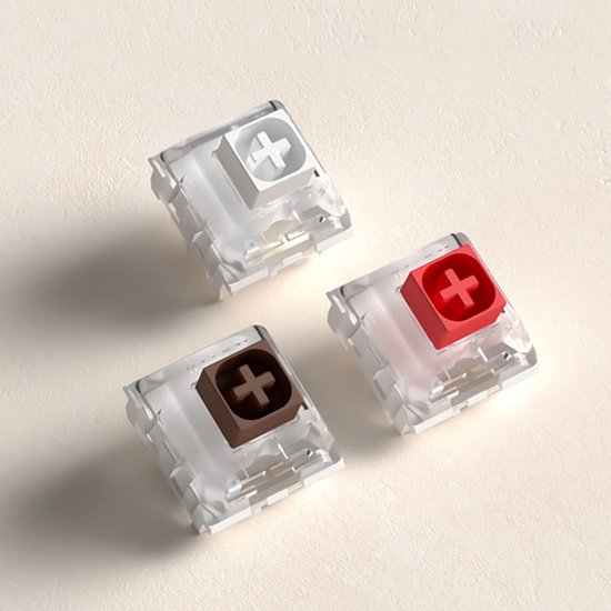 Mechanische Toetsenbord Schakelaars Wit voor Gaming Toetsenborden, 3-Pins Plaatmontage, 36 Stuks van Merkloos — afbeelding 5