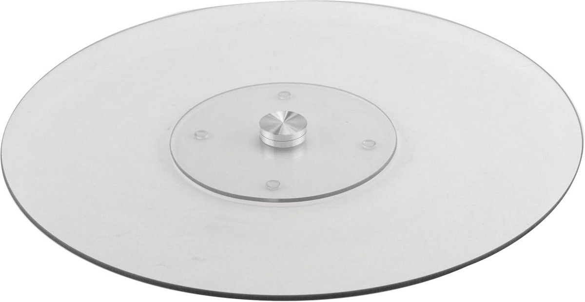 Grote Glazen Draaischijf 50 cm voor Tafel - Stijlvol Serveerplateau