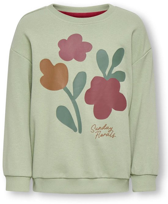 Only sweater meisjes - groen - KMGgeorgia - maat 104