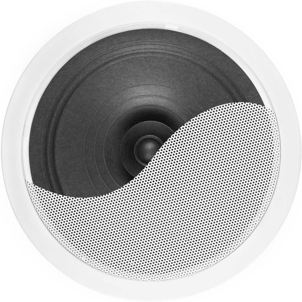 Plafondspeaker 16 Ohm 40W met 6,5'' Woofer voor Moeiteloze Installatie en Meerdere Speakers