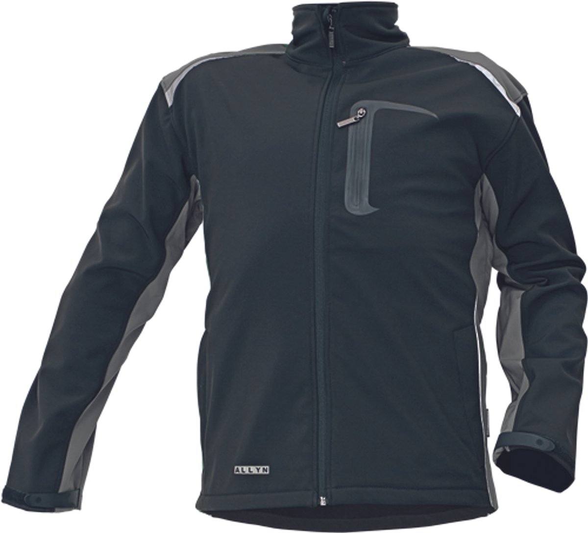 Australian Line ALLYN NEW SOFTSHELL jas 03010264 - Zwart/Grijs - L