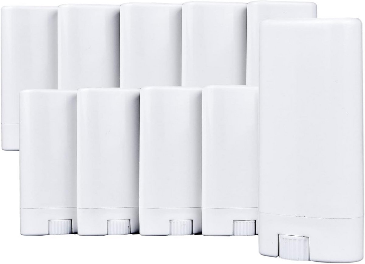 Set van 10 Hervulbare Deodorantcontainers (15 ml) met Etiketten