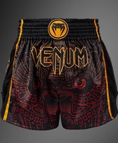 Venum Quetzal Fury Muay Thai Shorts Zwart Fury Rood Mandarijn - L