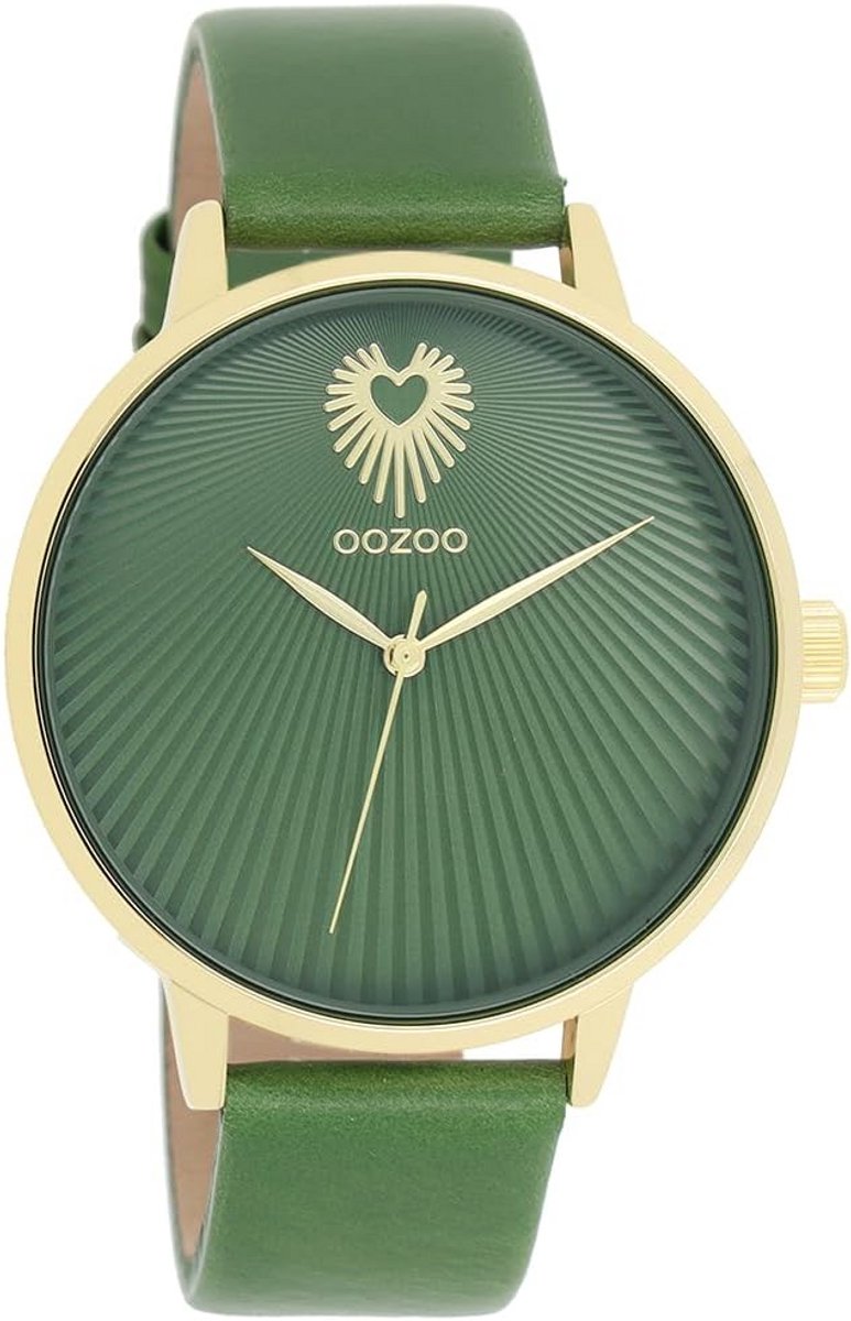 Elegant Dameshorloge met Leren Band Analoog Polshorloge