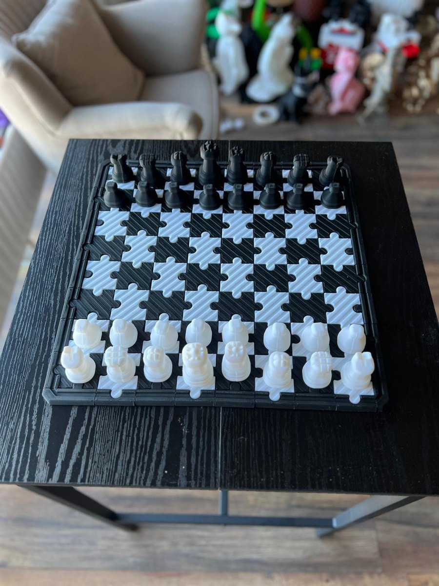 Schaakspel Schaakbord Handgemaakt Schaakspel Reisschaakspel Uniek Schaakspel Schaakstukken | Big Chess Width 40 cm