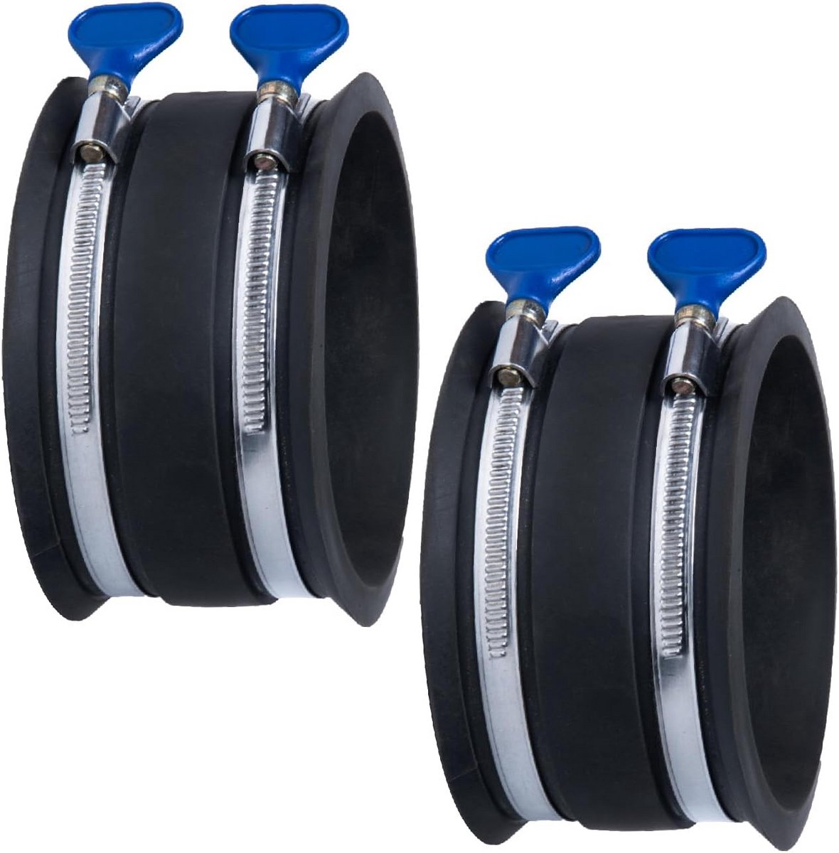 Flexibele Rubberen Stofafzuiging Cuff 4 Inch met Slangklemmen voor Houtbewerking