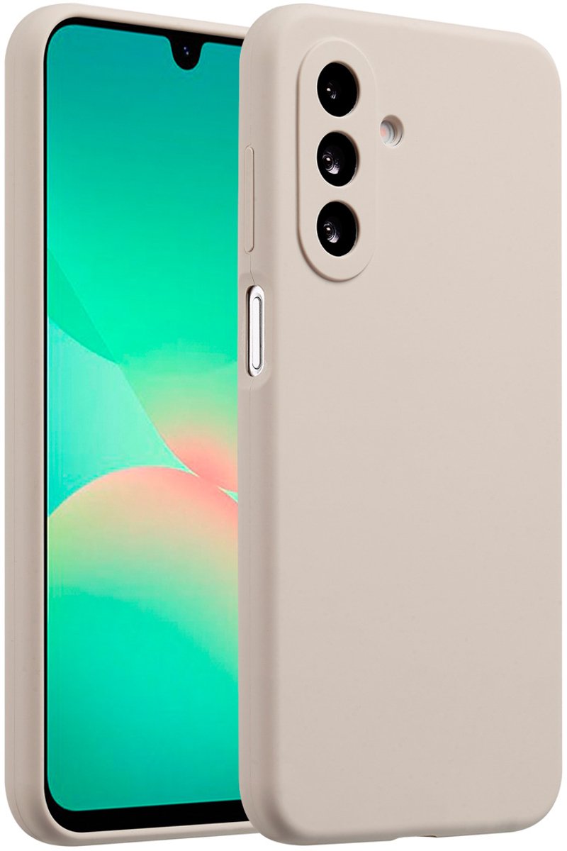 Accezz Hoesje - Geschikt voor Samsung Galaxy A26 - Liquid Silicone Backcover - Stone